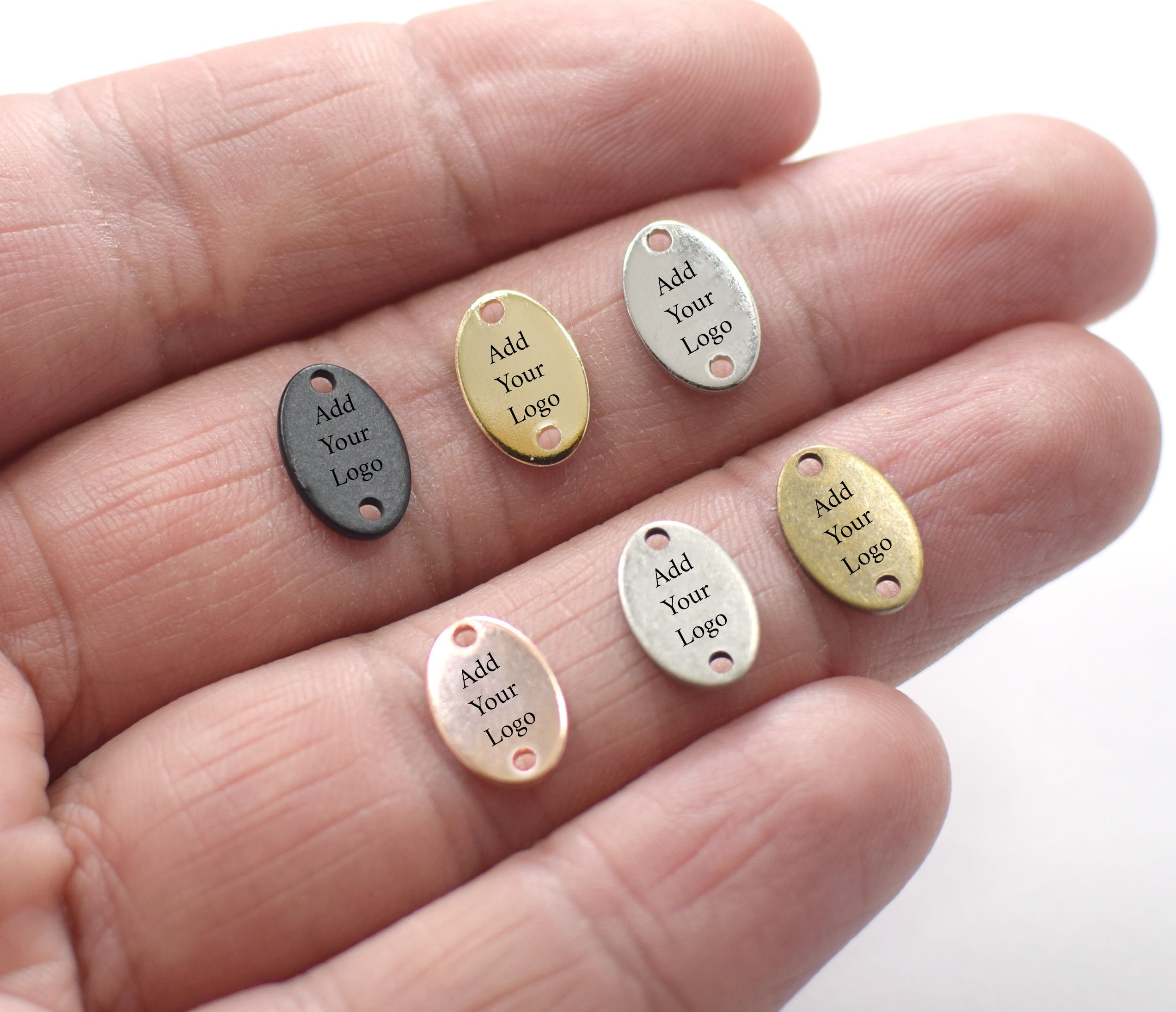 Custom Jewelry Logo Charms -personalized Logo Charms - 0.8 X 7 X 11 Mm ...