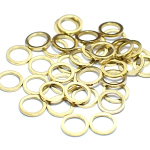 Roh Messing Rundring klein - Runde Erkenntnisse, 1 x 8 mm