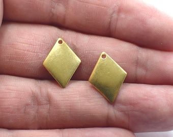 Rohmessing Diamant Erkenntnisse - Diamant 1 Loch Erkenntnisse , 0,5 x 12 x 17 mm