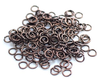 0.7 x 5 mm ,  Antique Copper  Jump Rings Findings