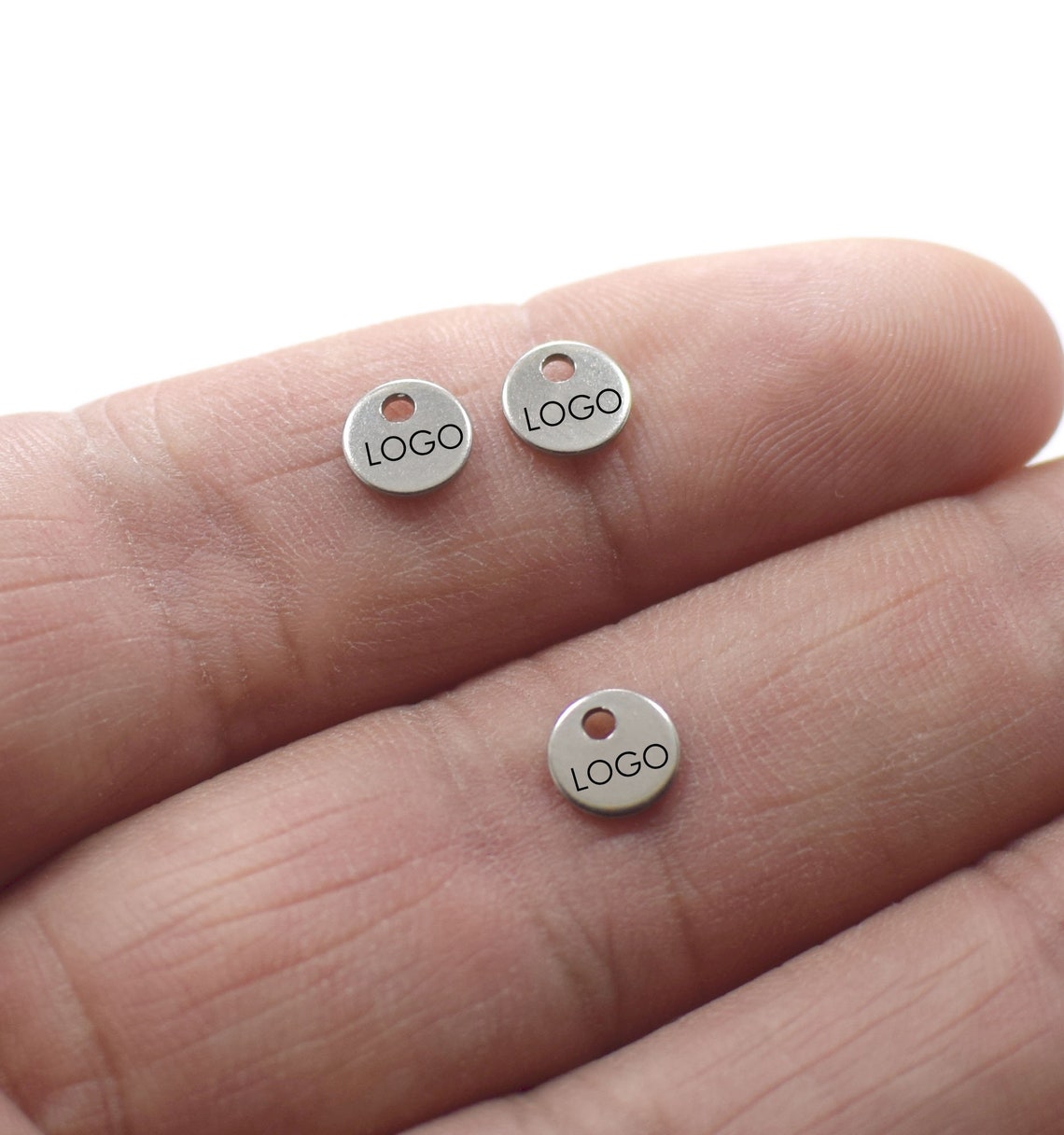 Stainless Steel Mini Custom Jewelry Logo Charms -personalized Logo ...