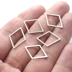 1 x 15 x 20 mm , Antique Silver Tone Diamond Ring Circle Shape Findings