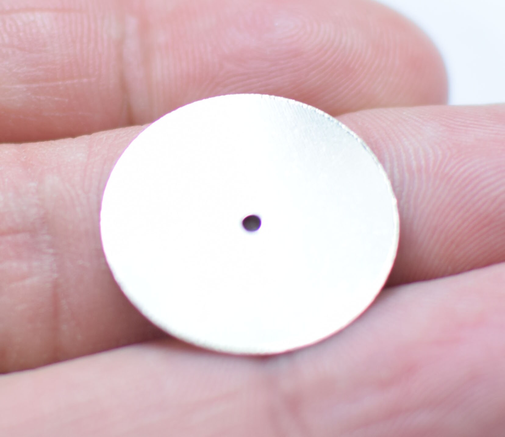 Silver Tone Round Middle Hole Disc Round Disc 0.5 x 20 mm Etsy