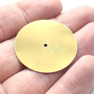 0,5 x 32 mm, Rohes Messing Runde Mittelloch Disc Zubehör