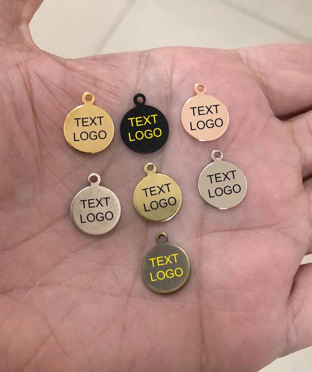 Custom Jewelry Logo Charms -personalized Logo Charms -jewelry Tag ...