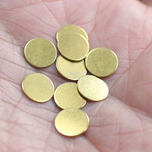 0,5 x 8 mm, Rohmessing Stamping Disc - Runde keine Löcher Erkenntnisse
