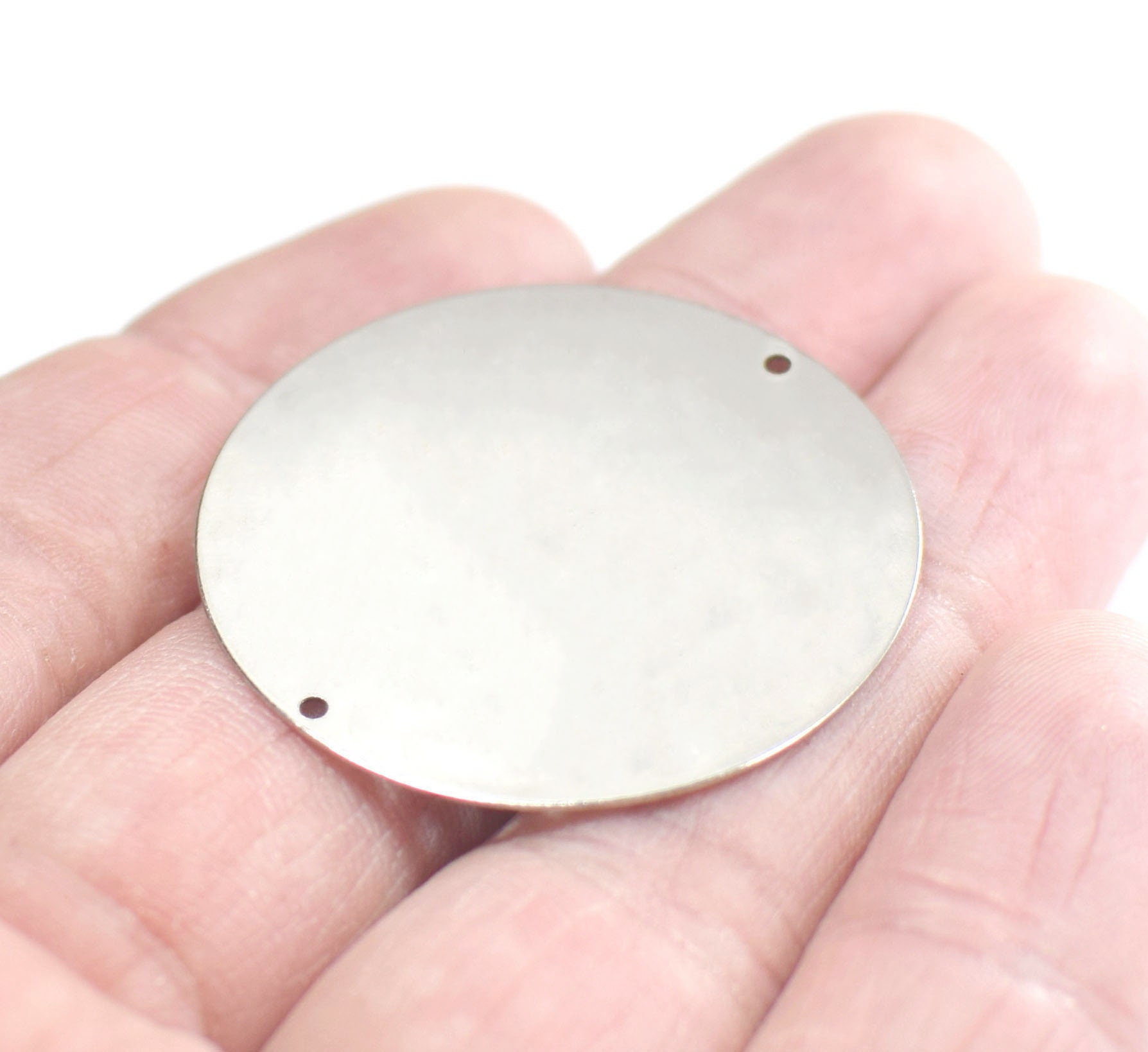 0.5 X 35 Mm , Silver Tone Round Disc Findings - 2 Hole - Etsy Australia