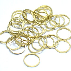 Roh messing Rundring klein - Runde Ergebnisse, 0,5 x 10 mm