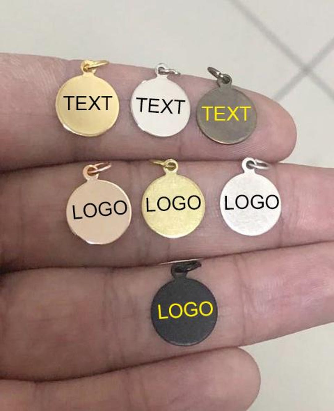 Custom Jewelry Logo Charms -personalized Logo Charms -jewelry Tag ...