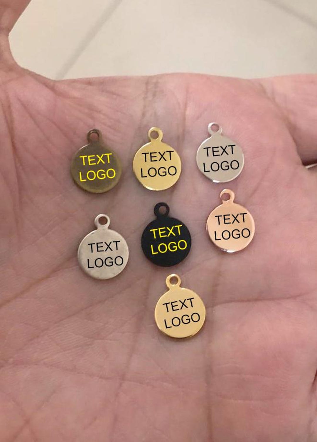 Custom Jewelry Logo Charms -personalized Logo Charms -jewelry Tag ...