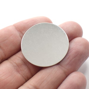0,7 x 30 mm, roestvrij staal ronde stempelen blanks bevindingen - geen gat