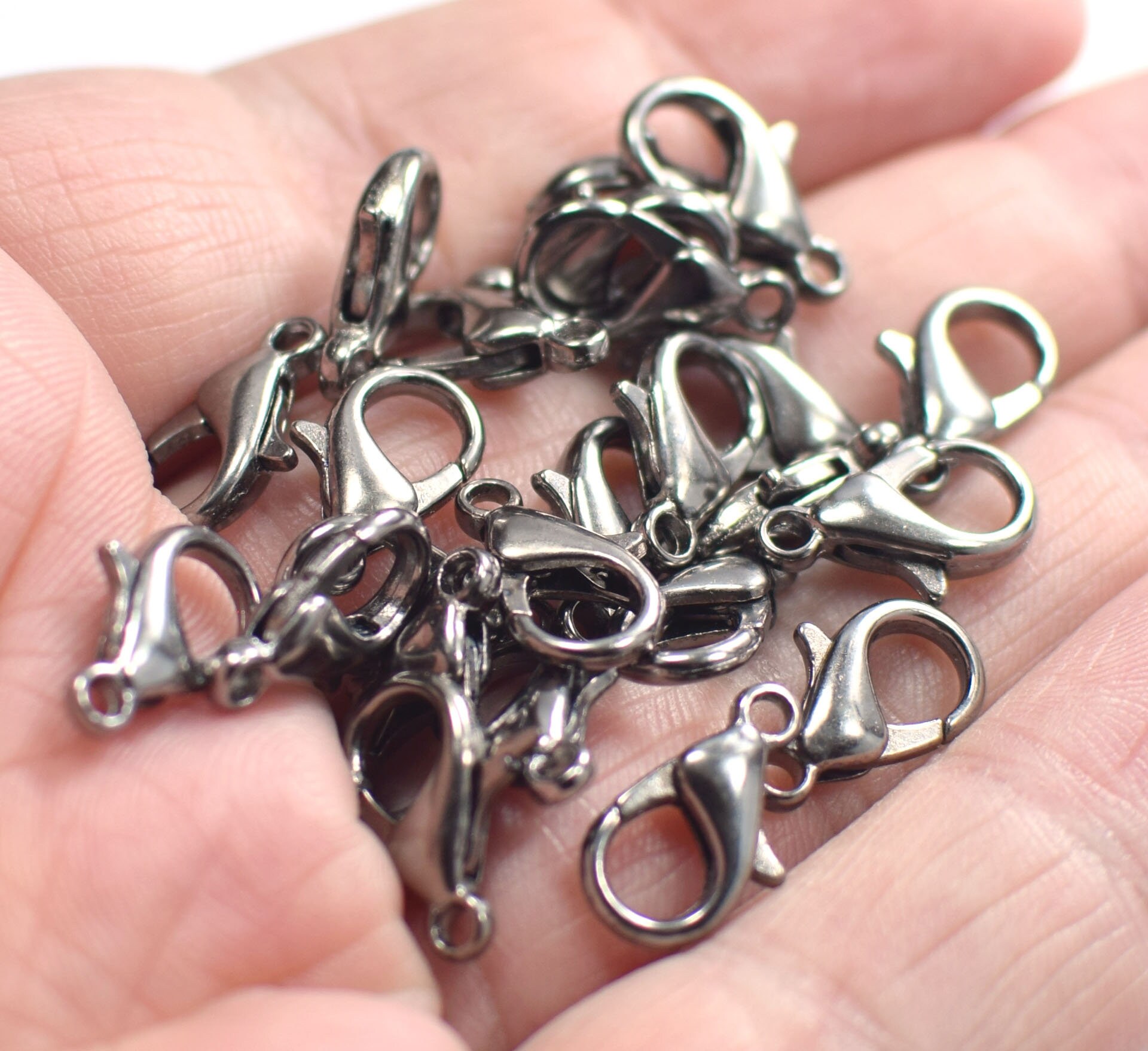 8 X 14 Mm , Gunmetal Lobster Clasps - 3 - Etsy