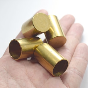 20 x 30 mm , Raw Brass Tube Bead Caps Findings - İnner Hole 18 mm