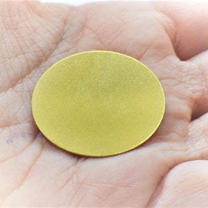Roh Messing Stamping Disc - Runde keine Löcher Erkenntnisse, 0,5 x 25 mm