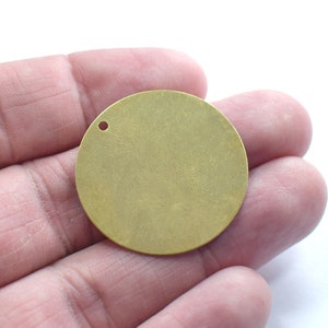 0,8 x 30 mm, Rohmessing-Stanzscheibe - Rund 1 Loch Zubehör