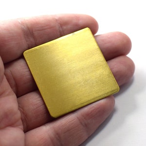 Raw Brass Square Shape Blanks - Nessun foro Ritrovati , 0,8 x 40 x 40 mm