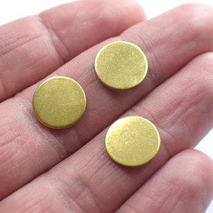 0,8 x 12 mm, Rohmessing Stamping Disc - rund ( kein Loch) Erkenntnisse