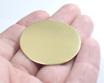 1 x 40 mm , Raw Brass Round Stamping Disc - Round( No Hole ) Bevindingen