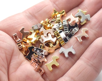 3 x 8 x 11 mm , piccole perline per cani solidi - Foro 1,8 mm - NF0637