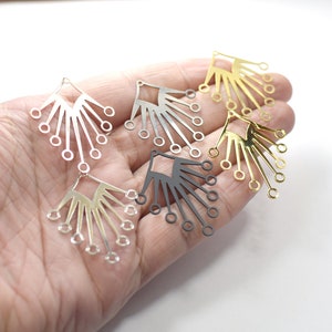 0.6 x 33 x 40 mm , Laser Cut  Sun Charms , Earring  Findings - L71