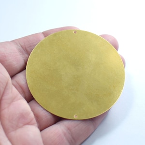 0,8 x 60 mm, Rohmessing Stamping Disc - Runde 2 Loch Erkenntnisse