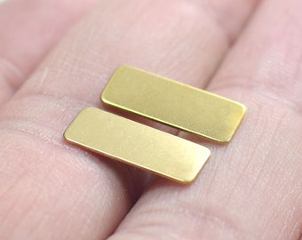 0.5 x 6 x 15.5 mm , Raw Brass ( No Hole )  Rectangle Blanks  Findings