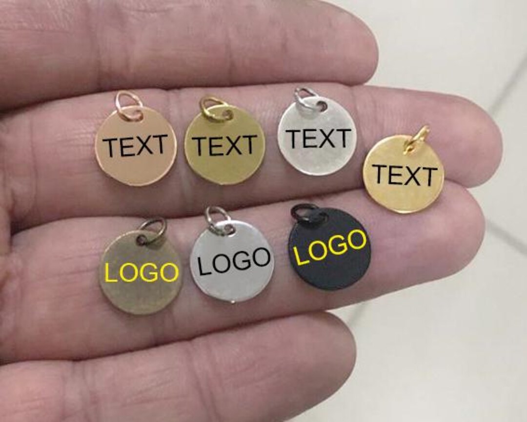 Custom Jewelry Logo Charms -personalized Logo Charms -jewelry Tag ...