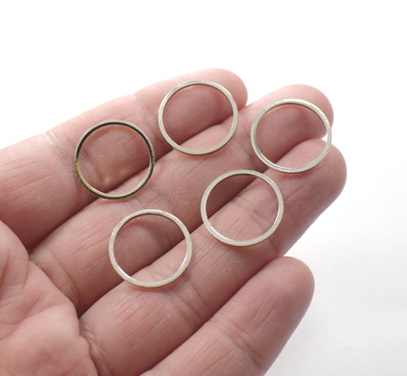 Buy 1 X 18 Mm Silver Color Round Ring Findings Online in India