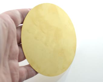 100 mm Raw Brass Big Round Disc Findings - ( Geen gat ) - 0,5 x 100 mm