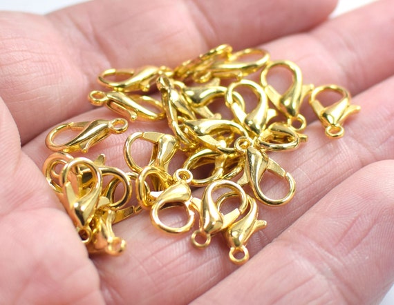 Jewelry Making Kit Jewelry Findings Starter Kit, TSV 905pcs Gold Jewelry Beading Repair Tools Kit for Necklace Making, Including Lobster Clasps