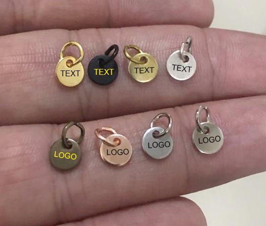 Custom Jewelry Logo Charms -personalized Logo Charms -jewelry Tag ...