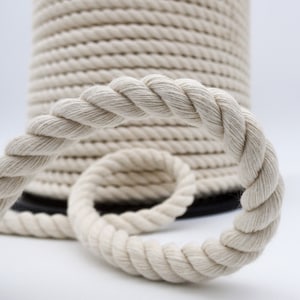 6 to 24mm - Organic wired cotton rope for decoration and rainbow - by the meter - Rainbow Cotton cord, DIY Macrame Rainbow Twisted Rope