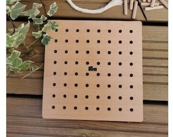 Rectangular and square loom, in natural wood - DIY Macramé, knitting and crochet - Supplied with wooden tips and needles