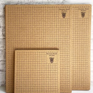 Cork board "Macramé Board" for macramé and micro macramé - Making bracelets, key rings, DIY and crafts