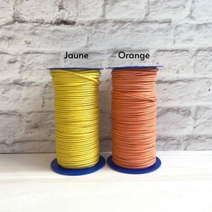 Waxed cotton thread by 10 meters 2.4mm Color of your choice Thread for making jewelry, bracelets, DIY necklaces image 4