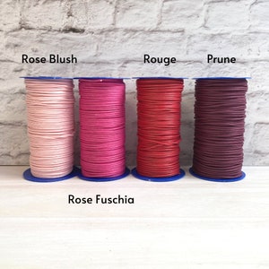 Waxed cotton thread by 10 meters 2.4mm Color of your choice Thread for making jewelry, bracelets, DIY necklaces image 5