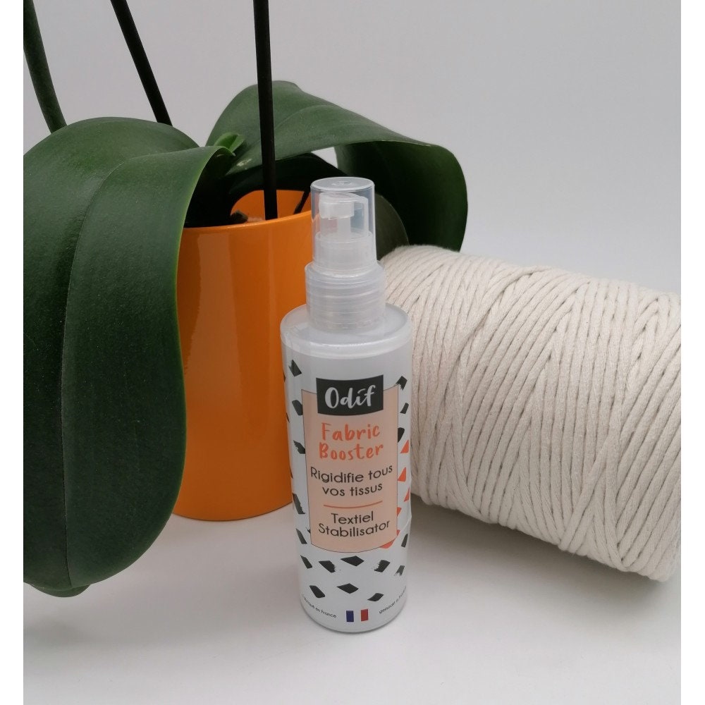 Colla spray stabilizzante per tessuti e macramè Marchio Odif Fabric Booster  200ml Indurente e fissatore -  Italia