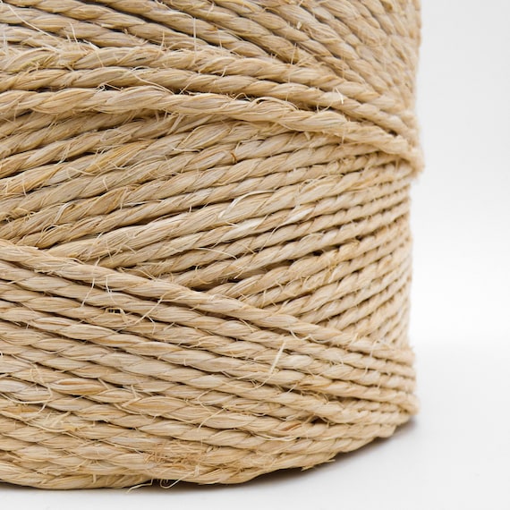 Natürliches Sisalseil 6 Mm, 10 M Lang – Robustes Kratzseil Für Katzenbaum, Basteln & Gartendeko