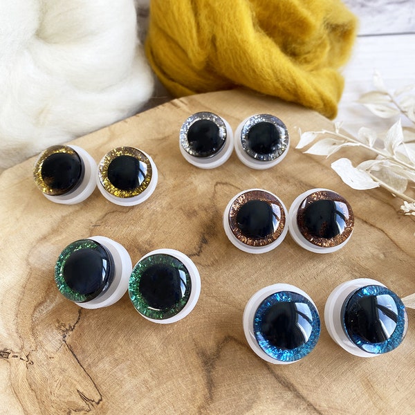 3D owl doll safety eyes - (2 pcs/1 pair) - Plastic eye - DIY Amigurumi, eyes for dolls, toys, stuffed bear, crochet macrame