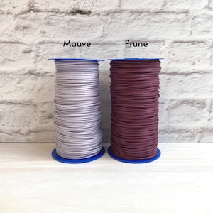 Waxed cotton thread by 10 meters 2.4mm Color of your choice Thread for making jewelry, bracelets, DIY necklaces image 6