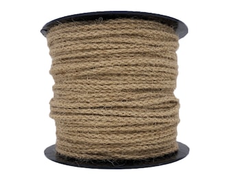 Made in France - Natural Jute Braid 100 meters - from 3 to 8 mm - Superior quality