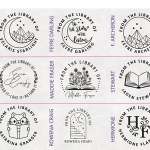 Book Embosser Custom Made for You to Personalize Library Books! Choose ...