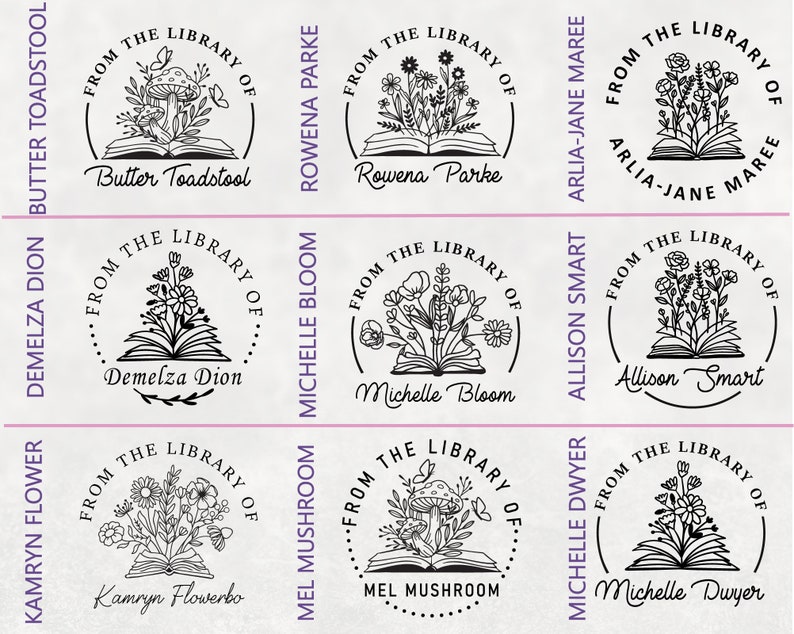 Book Embosser Custom Library Ex Libris Classroom Emboss Stamp. Etsy