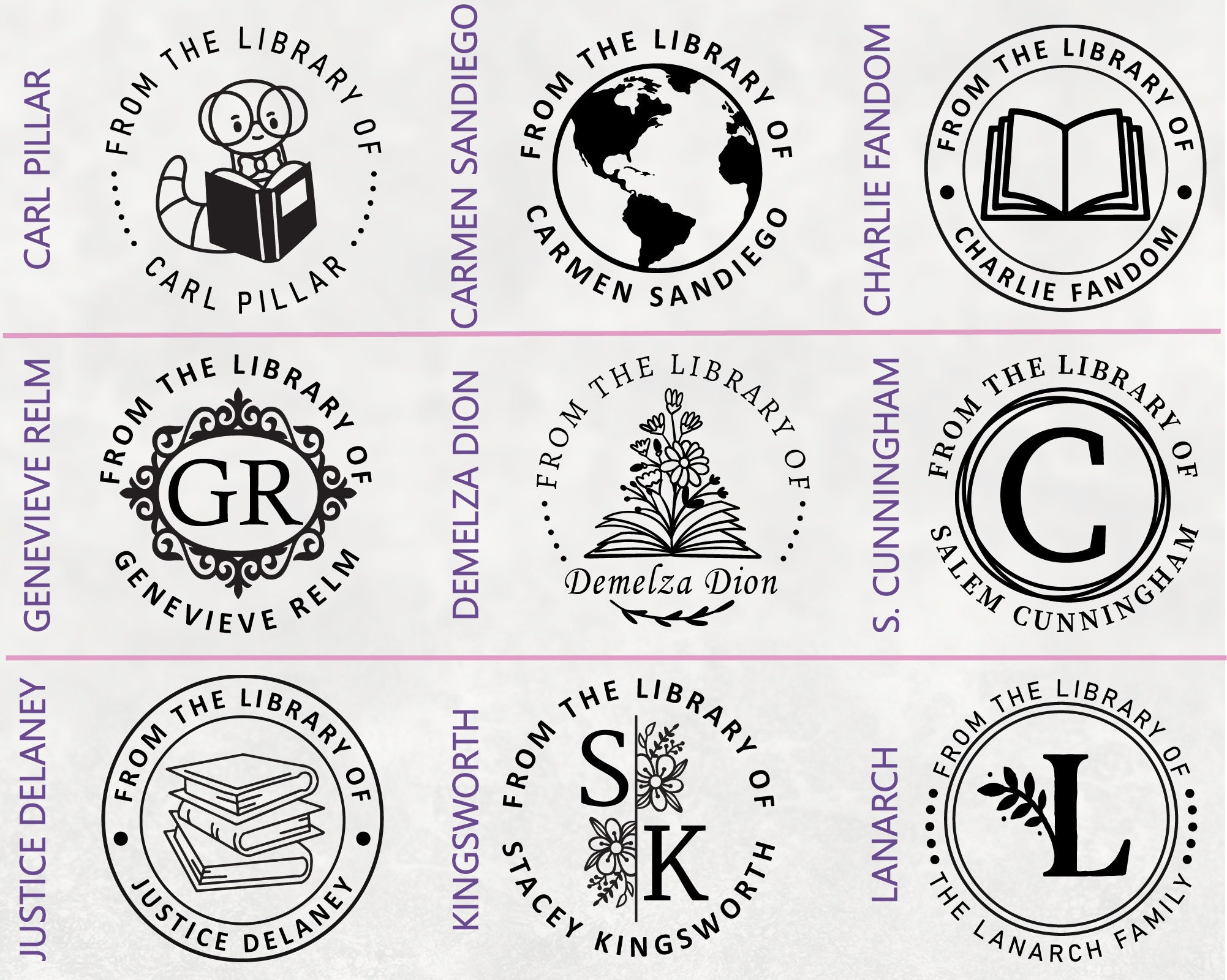 Personalized Embosser for Books. Custom Label Your Library - Etsy