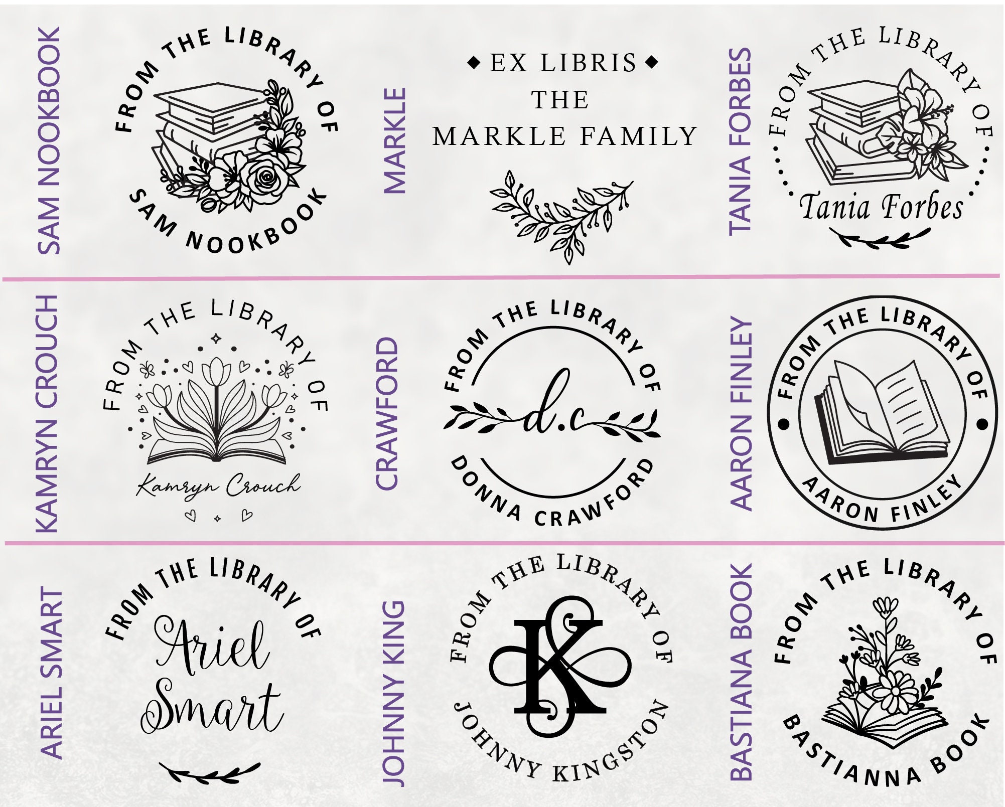 Personalized Embosser for Books. Custom Label Your Library - Etsy