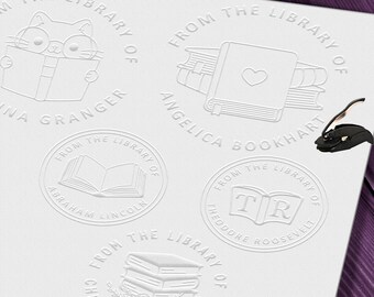 Book Embossers Custom Made W Your Personalized By Stampbossart Book Embossers Custom Made W Your Personalized By Stampbossart