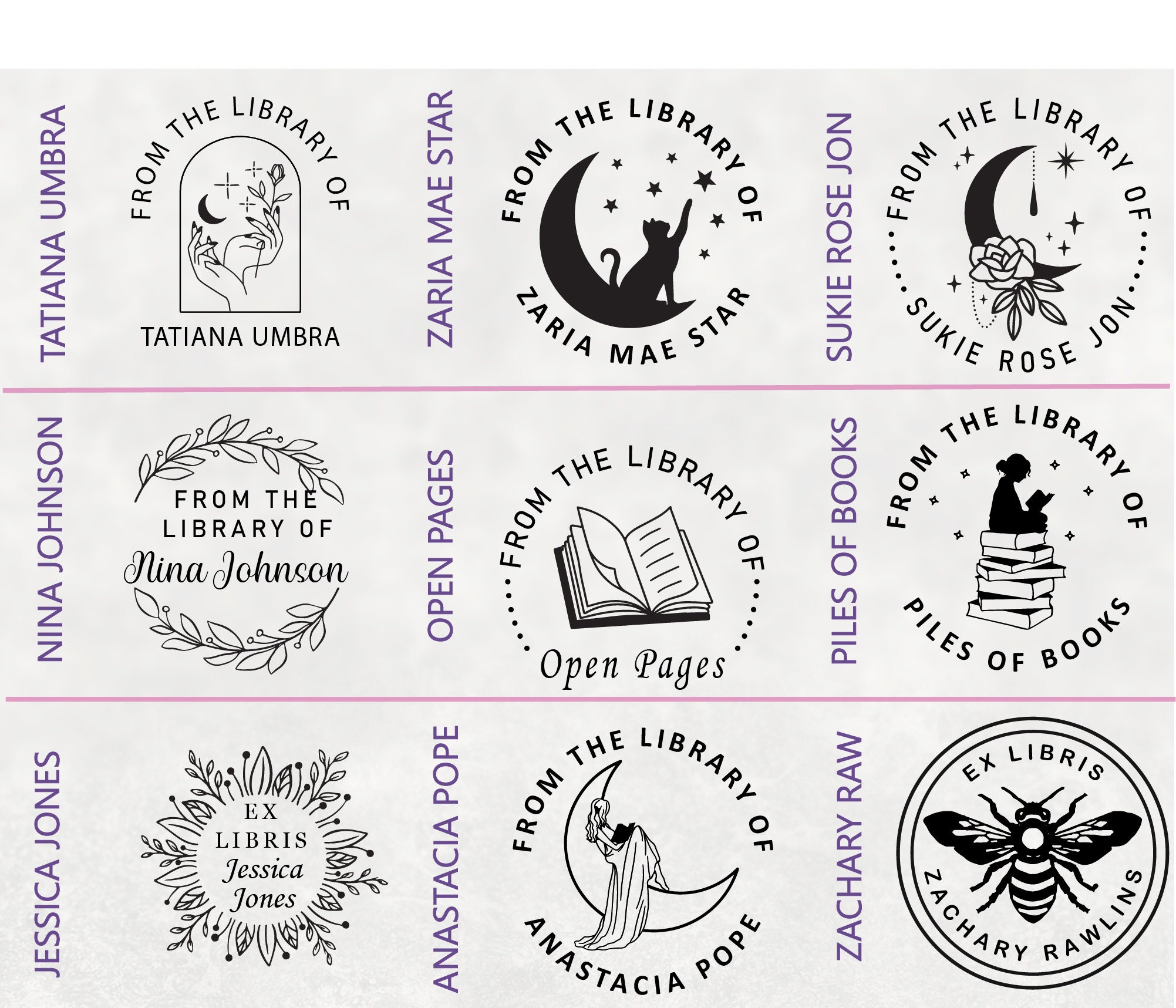 Custom Book Embosser for You to Personalize Library Books Etsy