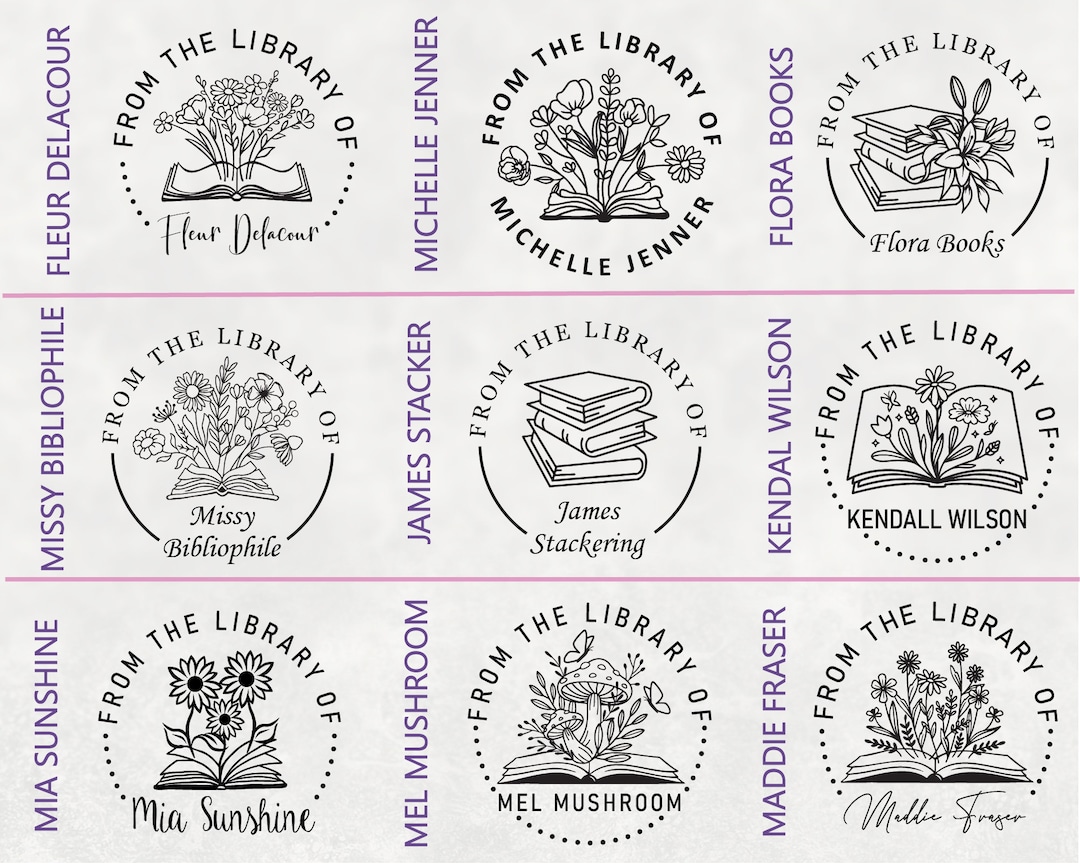 Personalized Embosser for Books. Custom Name Library Books! From the ...