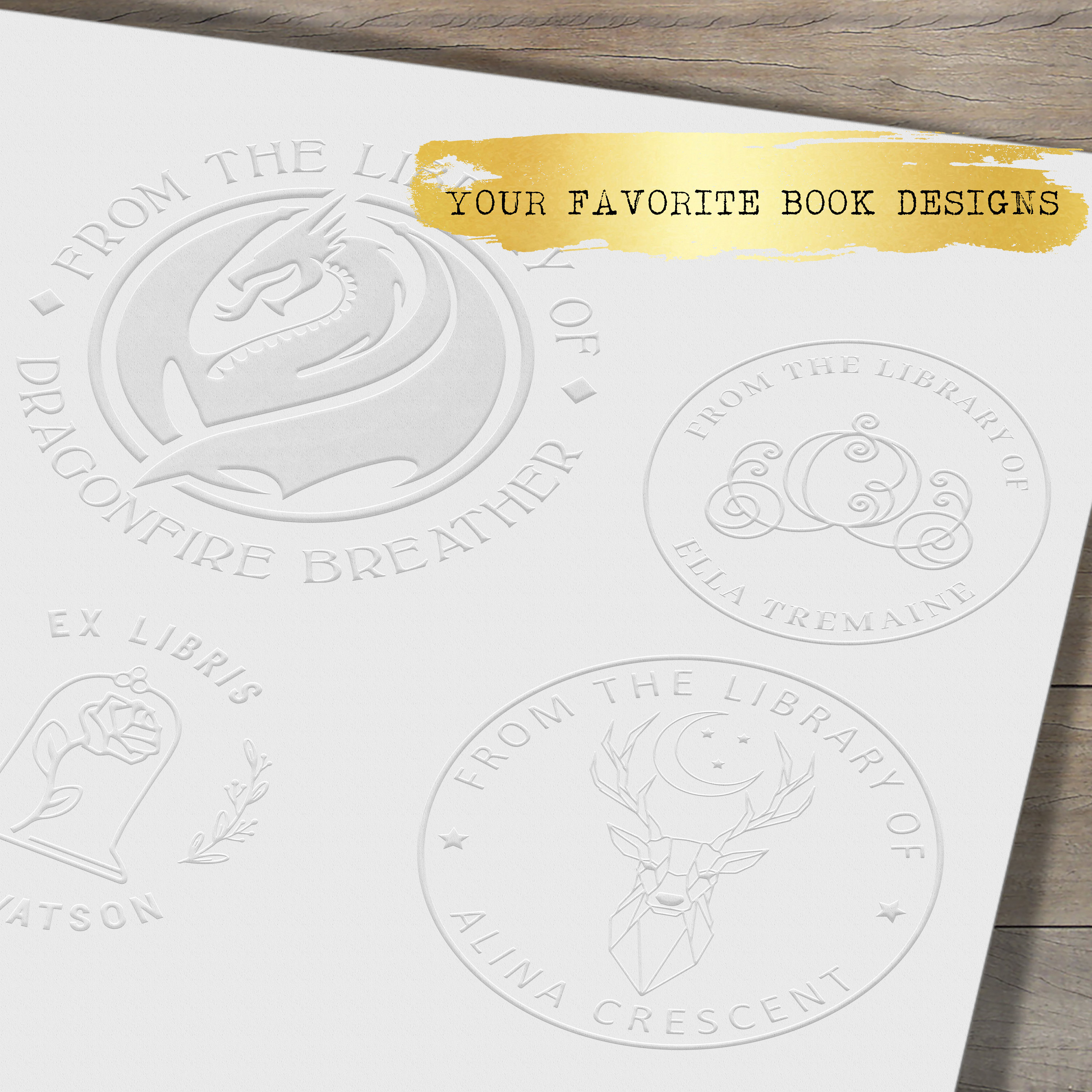 Custom Book Embosser for You to Personalize Library Books Etsy