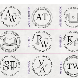 Book Embosser Custom Made for You to Personalize Library Books! Choose ...